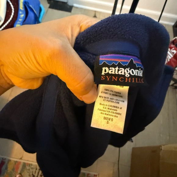 Patagonia Navy Blue Men’s Full Zip Synchilla Fleece Jacket - Picture 3 of 3